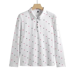 Custom Stylish Printed <b>Polo</b> Shirts for <b>Women</b> High Quality Long Sleeves <b>Polo</b> Shirts <b>Top</b> Trending <b>Women's</b> Shirt - Product Image 5