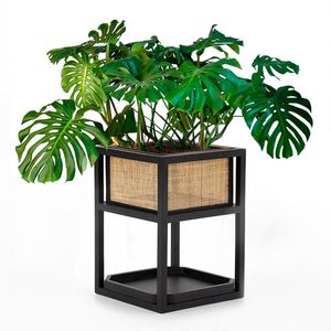 Macetas decorativas hechas a mano de hierro tejido de ratán, diseño personalizado, macetas para interiores y exteriores, macetas hechas a mano - Product Image 4