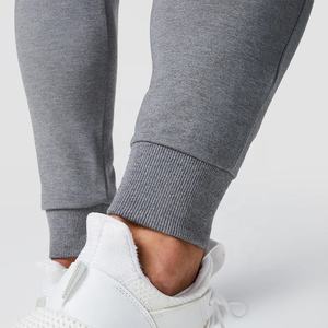 Jogging en coton et élasthanne de haute qualité personnalisable avec fermeture éclair, logo sur le devant, cordon de serrage, jogging de sport pour homme - Product Image 3