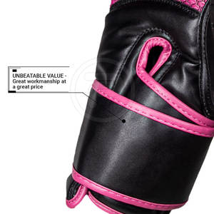 Guantes de boxeo de cuero de tamaño personalizable de Pakistán precio bajo con logotipo personalizado - Product Image 4