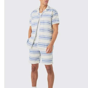Ensemble short et t-shirt en nylon respirant pour homme, grande taille, longueur genou, manches courtes, collection été, vente en gros OEM - Product Image 1