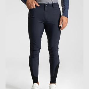 Pantalons d'équitation professionnels pour hommes, coupe ajustée, durables, respirants, jodhpurs d'équitation pour les spectacles, pantalons d'équitation - Product Image 1