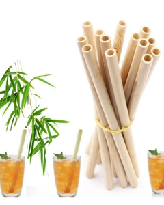 Pajitas de Bambú Premium Ecológicas, Reutilizables y Sostenibles - Product Image 4