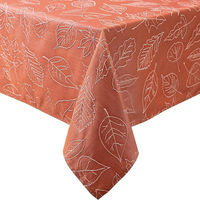 Nappe de table ronde en jacquard 100 % coton de qualité supérieure, écologique et personnalisable pour salle à manger, avec technique de tissage
