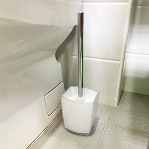 [Holar] Taiwan Made Brosse de lavabo blanche rectangulaire anti-éclaboussures pour le nettoyage des toilettes de la salle de bain - Product Image 5