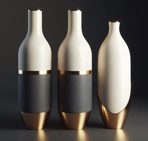 Vaisselle décorative unique Vase à fleurs en métal Nouveau design fait main Vase à fleurs en métal Salon Vente en gros Fabricant Exportateur - Product Image 2