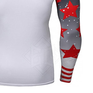 Manga larga Hombres Mujeres Rash Guard Camisa de compresión de secado rápido Rush Guard Mejor calidad Rush Guard - Product Image 5