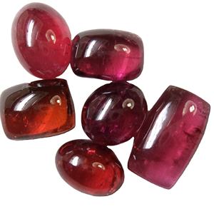 Rectángulo de turmalina rosa, forma ovalada, corte de cabujón liso, piedra preciosa suelta certificada Natural calibrada para la fabricación de joyas OEM - Product Image 3