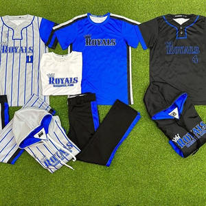 ผู้ผลิตoem เสื้อเบสบอลราคาถูก เสื้อเบสบอลสีฟ้า เสื้อเบสบอลเยาวชน - Product Image 1