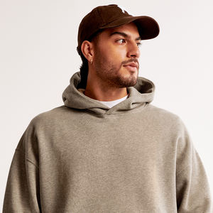 Vente en gros 100% coton polaire éponge française pour sweats à capuche imprimés bouffants 480GSM hommes Streetwear sweats techniques brodées pour - Product Image 4