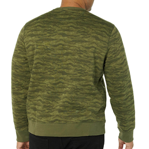 Hot Sale Plus Size <b>Men's</b> Winter Puffer Sweatshirt Long Sleeve Crewneck Quick Dry Pullover <b>Hoodie</b> Zipper Embossed Logo Custom - Product Image 5