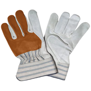 Guantes de trabajo de aparejo canadienses mejor clasificados Logotipo de protección de seguridad industrial de cuero de vaca de larga duración resistente - Product Image 5