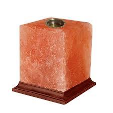 Aromathérapie 100% authentique lampe au sel de l'Himalaya pour huiles essentielles avec gradateur de bol de diffusion en verre à base de bois naturel - Product Image 2