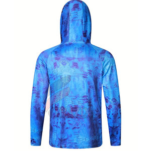 Servicio de OEM, último diseño, sudaderas con capucha de pesca, logotipo personalizado, impresión por sublimación, sudaderas con capucha de pesca - Product Image 2