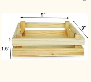 Plateau de service en bois massif naturel pour la nourriture et les fêtes Plateau de service carré en bois de luxe Plateau pour restaurant et hôtel - Product Image 5