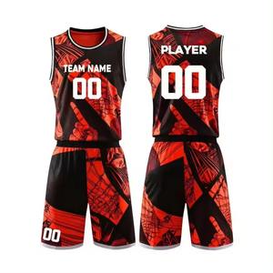 Vente en gros d'uniformes de basket-ball personnalisés à séchage rapide respirants pour adultes et jeunes, taille XS, kit d'équipe imprimé par sublimation, nouveau modèle - Product Image 2
