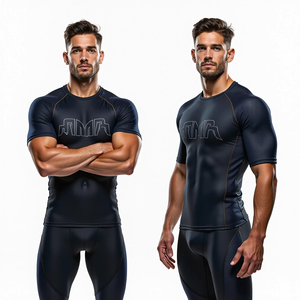 Rendimiento personalizado Rash Guard Compresión Manga completa y corta para MMA y Grappling kimono de jiu jitsu - Product Image 2