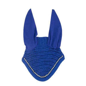 Dernière conception d'équipement équestre équin personnalisé voiles de mouches de cheval Bonnets d'oreille en maille souple de haute qualité pour les produits d'équitation - Product Image 1