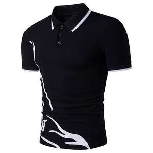 Nuevo Polo para hombre, camiseta de manga corta para hombre, camisetas informales de algodón sólido antiencogimiento, camiseta Polo con diseño estampado para hombre - Product Image 4