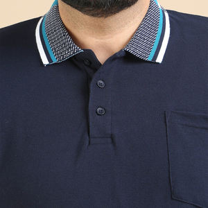 Services OEM sur mesure en coton de haute qualité grande taille polo pour hommes nouveau design polo en coton à manches courtes de couleur unie - Product Image 3