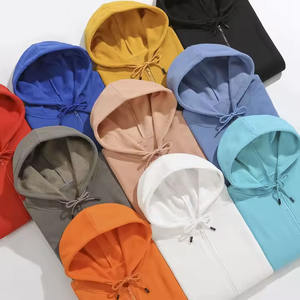 Sudadera con capucha y cremallera bordada de alta calidad, ropa de calle bordada personalizada - Product Image 4