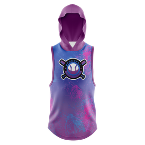 Wholesale Men's Polyester Sublimation Sleeveless <b>Hoodies</b> Embroidered Design Fleece Winter Embossed Sublimation Sleeveless Hoodie - Product Image 1