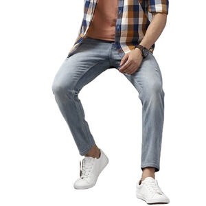 กางเกงยีนส์ผู้ชายทรงสลิมฟิต MOQ ต่ำ ผ้าเดนิมแท้ ขายดี คุณภาพดี กางเกงยีนส์ผู้ชายมาใหม่ ปี 2026 - Product Image 3