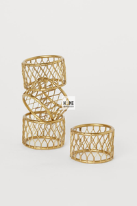 Cheap Price Metal Bulk Sale Online Mesh Wire Luxury <b>Napkin</b> Ring Designer Black Classic <b>Napkin</b> <b>Holder</b> - Product Image 5