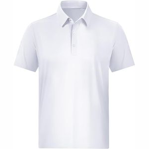Sport 100% polyester de haute qualité à séchage rapide pour hommes T-shirts polo tricotés sur mesure avec motif imprimé - Product Image 2