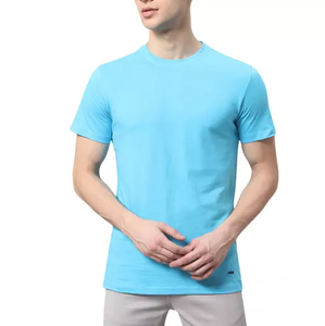Camiseta de manga corta para hombre, camisa 100% de algodón de Color sólido, alta calidad, venta al por mayor, precio barato, fabricación directa de fábrica - Product Image 4