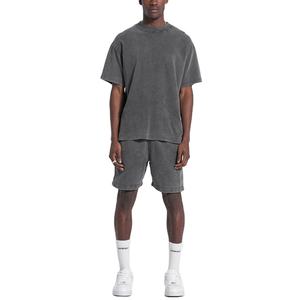 Camisetas lavadas Vintage para hombre más vendidas 100% algodón transpirable y alta calidad gris en blanco camisetas para hombre - Product Image 5