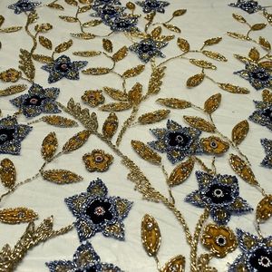 Atest olection brombroidery ACE RIC Abric eeaded ACE uxury ababric For Wedding RESS - Product Image 3