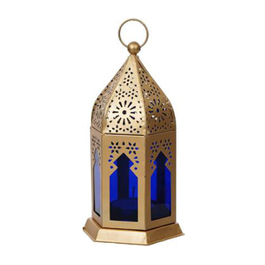 Lanterne de luxe marocaine en argent, bougeoir pour usage domestique, décor de table décoratif, éclairage de décor, lanterne - Product Image 1
