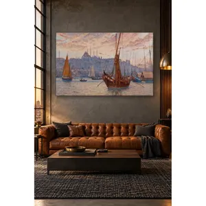 Impression sur toile de voiliers de Fida Tristram Ellis sur le Golden Horn - Product Image 2