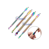 Lime à ongles incarnée 13 cm Instruments de podierie à pointe Fine lime à ongles en acier inoxydable et ensemble de levage