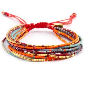 Bracelet de perles de rocaille colorées pour filles bijoux Boho faits à la main Bracelet perlé à la mode avec perles de rocaille avec un design personnalisé - Product Image 6