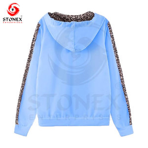 Traje deportivo informal deportivo para mujer, tejido de punto, estampado de logotipo, decoración, traje deportivo ajustado de dos piezas con cremallera para mujer - Product Image 3