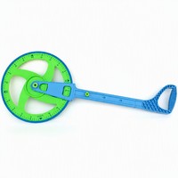 Roulette de mesure en PVC pour l'éducation mathématique en maternelle, outil de mesure de distance avec compteur à 5 chiffres et poignée réglable