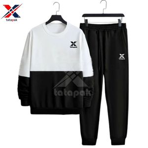 Ensembles de sweats à capuche tricotés respirants imprimés vintage pour homme, très demandés pour l'hiver, en molleton polyester/coton, fusion sans couture 240 GRM - Product Image 2