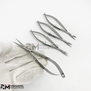 RMI argent printemps ciseaux manucure coupe pointe droite sourcil ciseaux acier inoxydable marque privée personnalisé et emballage - Product Image 3