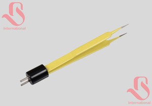 BISONS - Herramienta Manual de Acero Inoxidable para Joyería, Antiadherente, Estilo Americano, Venta al por Mayor # 5 Pinzas Bipolares Reutilizables de 12 cm con Punta de 0.5 mm - Product Image 2