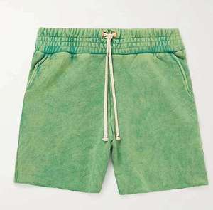 Vente en gros de shorts de sueur en coton éponge français de haute qualité Streetwear style Hip Hop anti-rides strass pierre lavée - Product Image 6