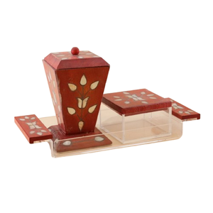 Nueva llegada con precio al por mayor de lujo de metal árabe y quemador de incienso de madera Bakhoor para el hogar de uso en interiores soporte de incienso - Product Image 3