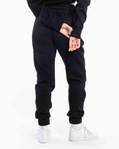 Conjunto de 2 Piezas de Sudadera con Capucha y Pantalones Deportivos de Felpa Francesa Gruesa, Ecológica, de Poliéster/Algodón para Mujer, con Logotipo Personalizado Impreso en DTF - Product Image 5