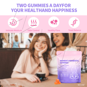 Gummies probiotiques pour l'équilibre <span class=keywords><strong>hormonal</strong></span> vaginal, marque privée, à mâcher, soutien digestif et immunitaire, OEM ODM - Product Image 5