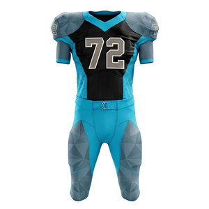 Uniforme de football américain de haute qualité, matière respirante, coutures robustes, parfait pour les matchs de compétition, l'entraînement et les tenues d'équipe. - Product Image 1