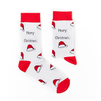Chaussettes en coton tricotées personnalisées pour l'hiver et Noël, avec logo imprimé lumineux, de haute qualité, cadeau de fête pour hommes et femmes