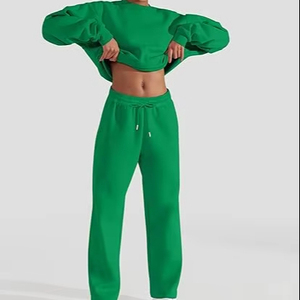 Fabricant OEM vêtements d'entraînement vêtements femmes survêtement grande taille jogging survêtement décontracté personnalisé - Product Image 1