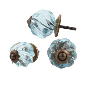 Wholesale Suppliers Glass Knob / Decorative Drawer Knobs with Top Grade Trendy Design Knob For Sale By Exporters