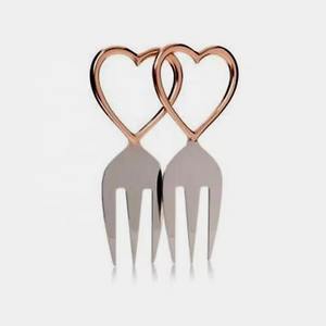 Tenedor romántico en forma de corazón Diseño elegante Perfecto para ocasiones especiales Cubiertos elegantes duraderos de calidad premium - Product Image 5
